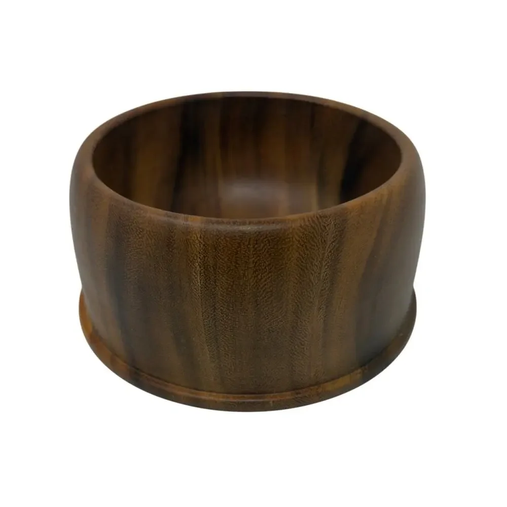 Villa Acacia Small Hand-Turned Wood Accent Trinket Bowl 6.5